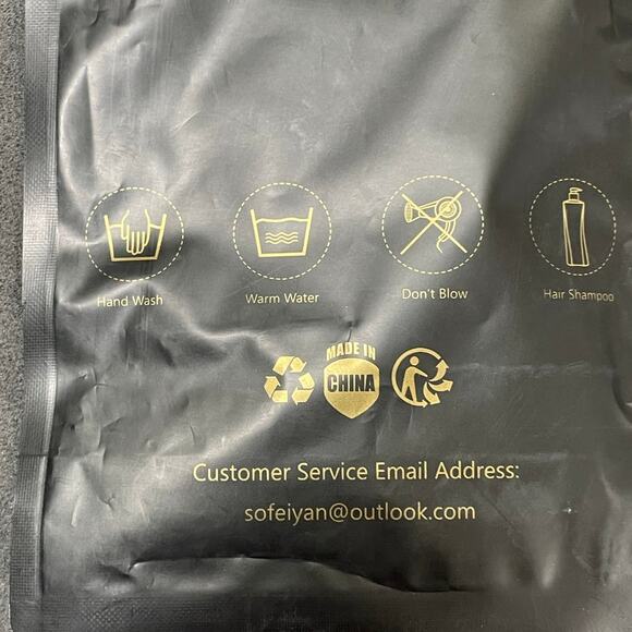 SOFEIYAN 10pc Rose Red Hair Extensions 22" Clip In Synthetic Straight DIY NWT - Picture 9 of 10